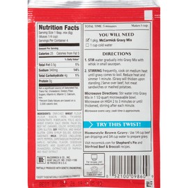 McCormick Brown Gravy Mix, 0.8700-ounces (Pack of24)
