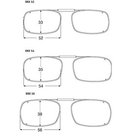 vs eyewear Visionaries Spring Clip on Polarized Sunglasses - Polarized Crimson Lens in Black Frame - 52mm x 33mm x 124mm Overall