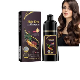 Hppsctink Haarfärbeshampoo, 200ml Shampoo für Gefärbtes Haar, Hair Dye Shampoo 3-in-1, Reinigendes & Reparierendes, braun, shampoo