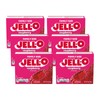Jell-O Raspberry Gelatin Mix (6 oz Boxes, Pack of 6)