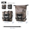 Motorcycle Side Bag Waterproof with Quick Release 24-42L Expandable Motorcycle