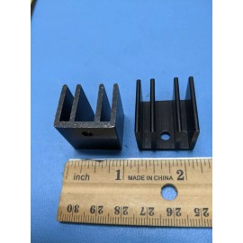 Unbranded 10 pcs Heatsink , RADIATOR , 1 inch by 1 inch BLACK  10 pcs