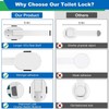 Toilet Locks, Child Safe, Easy Installation, Toilet Lid, Locker, Child