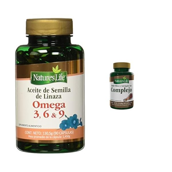 Nature’s Life Aceite de Linaza Omega 3,6 y 9 90