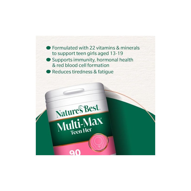 Nature's Best Multi-Max Multivitamin for Teen Her - Growth &