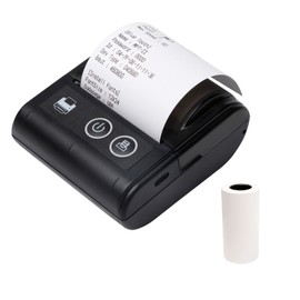 Portable Mini Thermal Receipt Printer USB & BT Connection 2 inches 57mm Wireless Printer High Speed with 1 Roll Paper Inside Compatible with iOS Android Windows for Restaurant Sales Retail S ALKOY