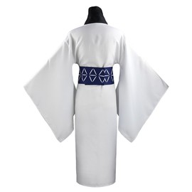 Sukuna Cosplay Anime Jujutsu Kaisem Costume Ryomen Sukuna White Kimono Long Robe For Men JJK Cosplay Outfit With Belt (Kimono,3XL)