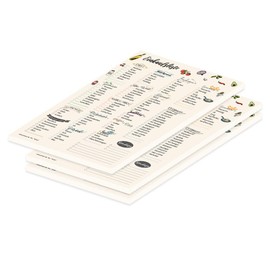 PRICARO Script Magnetic Shopping List A5 Pack of 3