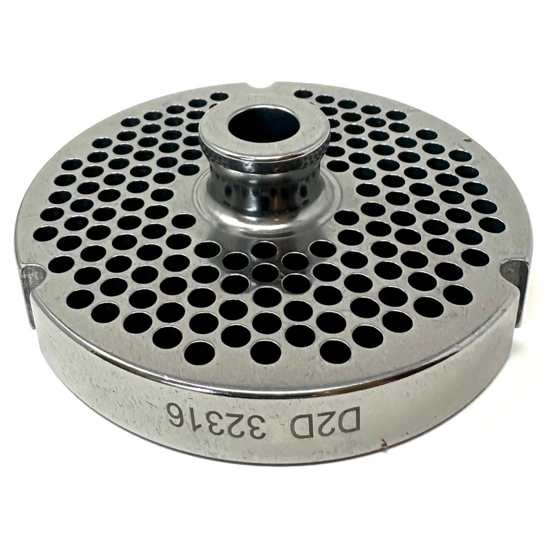 Cutlery Mania #32 Meat Grinder Plate, Hubbed, 15 mm Width,