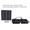 20W Solar Panel Solar Powered Dual Exhaust Fan Kit for