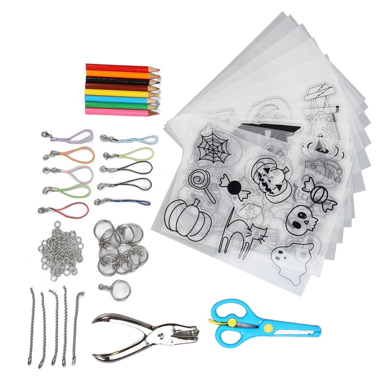 Heat Shrink Plastic Sheet Kit Multipurpose DIY Shrink Art Kit