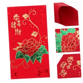 Operitacx 6pcs Lai See Red Envelope Bag Red Year New Year Decoration Spring Festival Couplets Red Envelope New Year Chinese Decorations Year Red Envelope Chinese Year Celebrations Paper