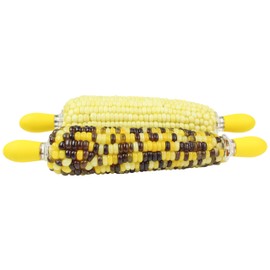 Zoie + Chloe Stainless Steel Corn Holders - Interlocking Corn Forks - Set of 8