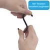 Black Shower Curtain Hooks, 24pcs Plastic Shower Curtain Rings, C