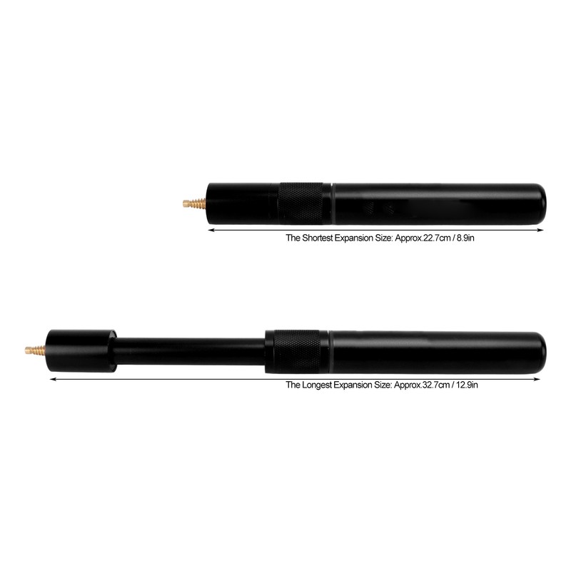 9 Inch Billards Cue Lengthening Extender Telescopic Aluminum Alloy Pool