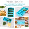1/2 Cup Silicone Freezer Tray With Lid - Silicone Freezer