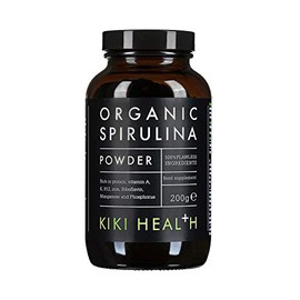 KIKI Health Organic Spirulina Powder 200g - Immune System Support - Contributes to Reduction of Tiredness & Fatigue - Rich in Protein, Vitamin A, K, B12 and Iron - Suitable for Vegetarians & Vegans