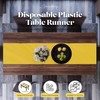 Yellow 12 Pack Premium Disposable Plastic Table Runner 14 x