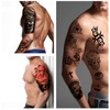 Yazhiji 56 Sheets Temporary Tattoos Stickers 11 Sheets Half Arm