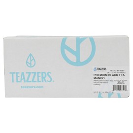 Teazzers Premium Black Mango Tea Bags, Large 1-Gallon Iced Tea Brew, Commercial Size Tea Filters, Bulk 96 Pack, 1 oz. Great for Foodservice Ice Tea Brewers, Unsweetened