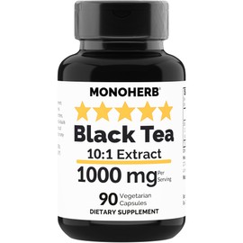 MONOHERB Black Tea Extract 1000 mg - 90 Vegetarian Capsules