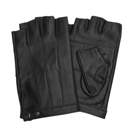 Harssidanzar Fingerless Driving Gloves Outdoor Sport Half Finger Gloves for Women KL028US,Black, Size L