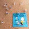 SDKZBFC Pack of 200 Rice Tacks with Head, Transparent Drawing