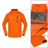 TEZO Mens Rain Jacket Waterproof with Hooded Hiking Coat Lightweight
