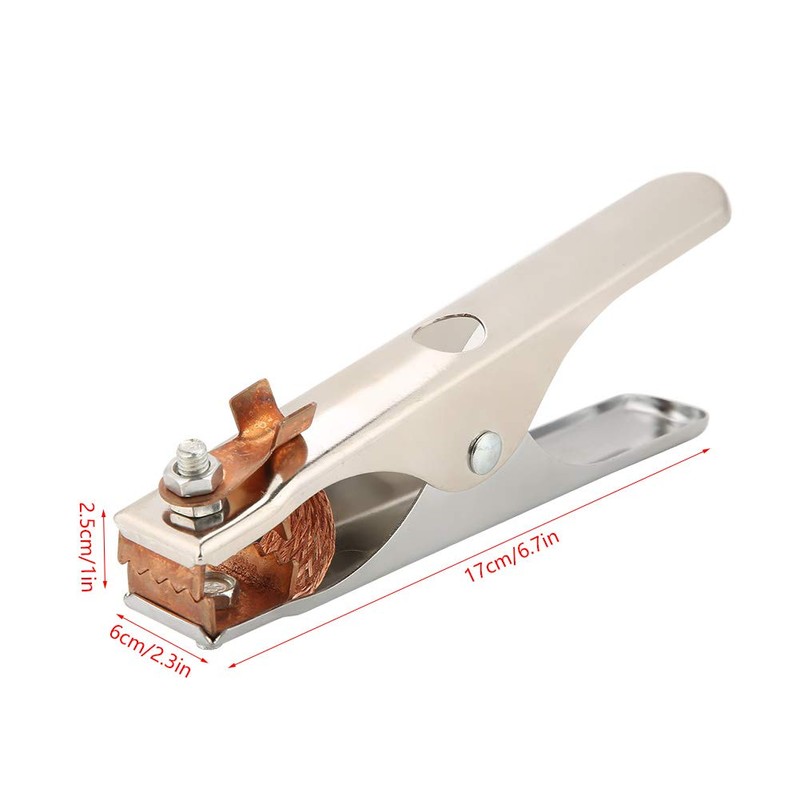 300A Electroplated Ground Clamp Copper Heavy Duty Arc Welding Earth