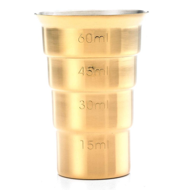 Barfly M37109GD Drink Jigger, 2 oz, Gold w/Out Handle