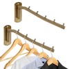 Sumnacon Stainless 2 Pcs Steel Clothes Hanger Rack-Wall Mount Garment