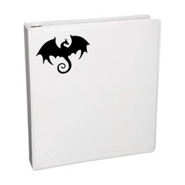 Bargain Max Decals Dragon Silhouette Decal Notebook Car Laptop 5.5" (Black)