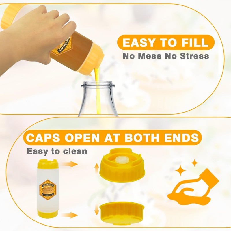 HiveSweet Honey Dispenser 17 oz/500 ml honey dispenser no drip