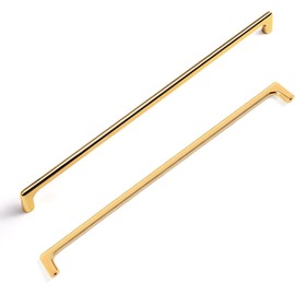 SYZOW 6 Pack Cabinet Handles Gold Modern Handles Furniture Handles, 224mm Hole Spacing Door Handles, Gold Kitchen Cupboard Handles