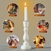 YOROXRG 36 Pack White Taper Candles, 7-8 Hours Burn Time,