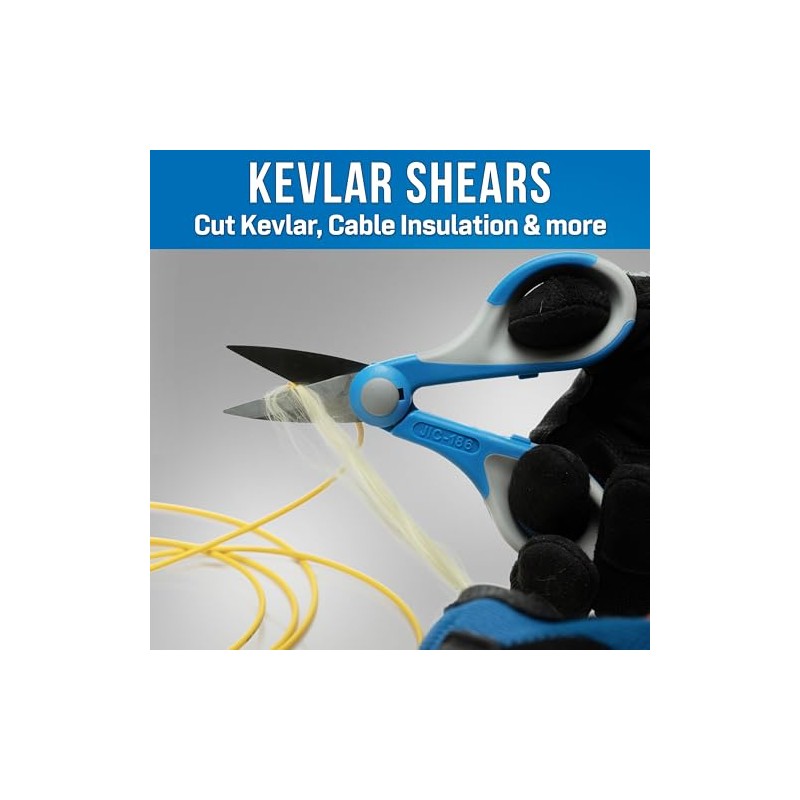 Jonard JIC-186 Kevlar Ergonomic Fiber Optic Cutter, 6" Length