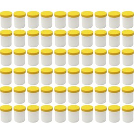60 Ointment Jar Containers Cream/Ointment Kruke High 25ml Capacity with Yellow Lids – Made in Germany