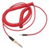 Coiled Headphone Cable Gold Plated Connector Replacement Headset Sound Cord