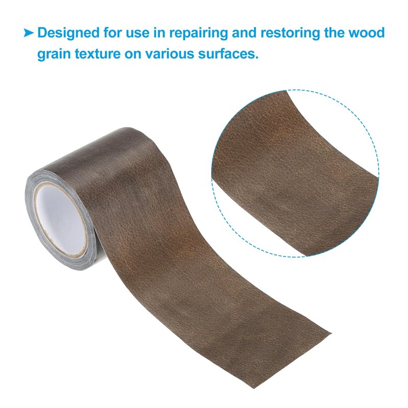 PATIKIL Leather Repair Tape 2.2"X30', Self Adhesive Realistic Leather Textured