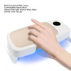 Nail Arm Rest UV LED Lamp Folding PU Padded Hand