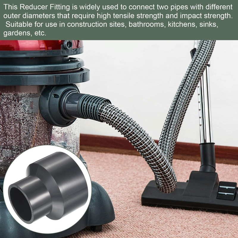 YOKIVE UPVC Reducer Fitting, Straight Adapter Connector Connect Pipe Socket