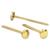 ACCO #7 Brass Prong Paper Fasteners, 2" Capacity, Brass, 100/Box