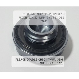 Unbranded GUNMETAL ALUMINUM ENGINE OIL CAP FOR NISM-O GTR 350z 370z 240SX 300zx JDM 9 - OE