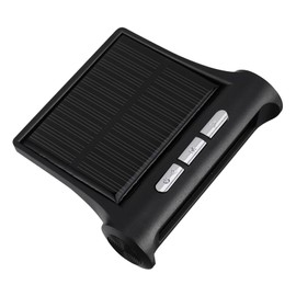 Mikinona Clock Car Auto Calendar Display Thermometer Auto Digital Watch Solar Charging Automobile Auto Temperature Monitor Abs