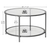 SD STUDIO DESIGNS, Round Coffee Table 28"
