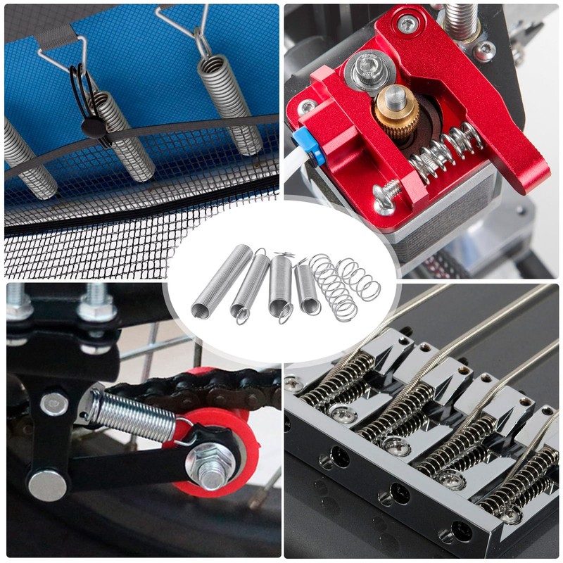 200 Piece Spring Assortment Set Kit - Various Tension Springs,