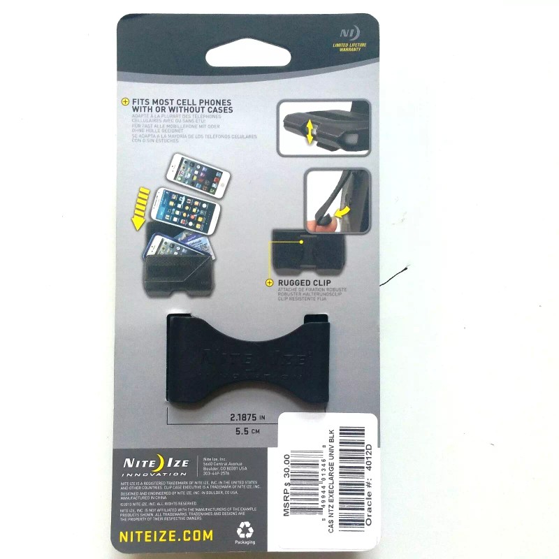 Nite Ize Executive Clip Case Rugged Holster Large - Black