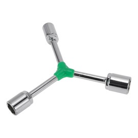 RATCHROLL 1 Pc Socket Wrench 95mm,95mm,100mm Spanner Socket Remover Hexagon Carbon Steel 14mm,17mm,19mm for Car Motorcycle Dirtbike Y Shaped 3 Way Wrench Sleeve