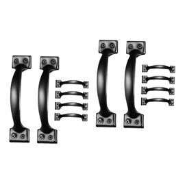 Outanaya 2sets Cupboard Door Handle Vintage Brass Knob Drawer Pull Handle for Furniture 6pcs*2