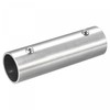 sourcing map Rail Pipe Fitting 2-Way 100 mm 304 Brushed